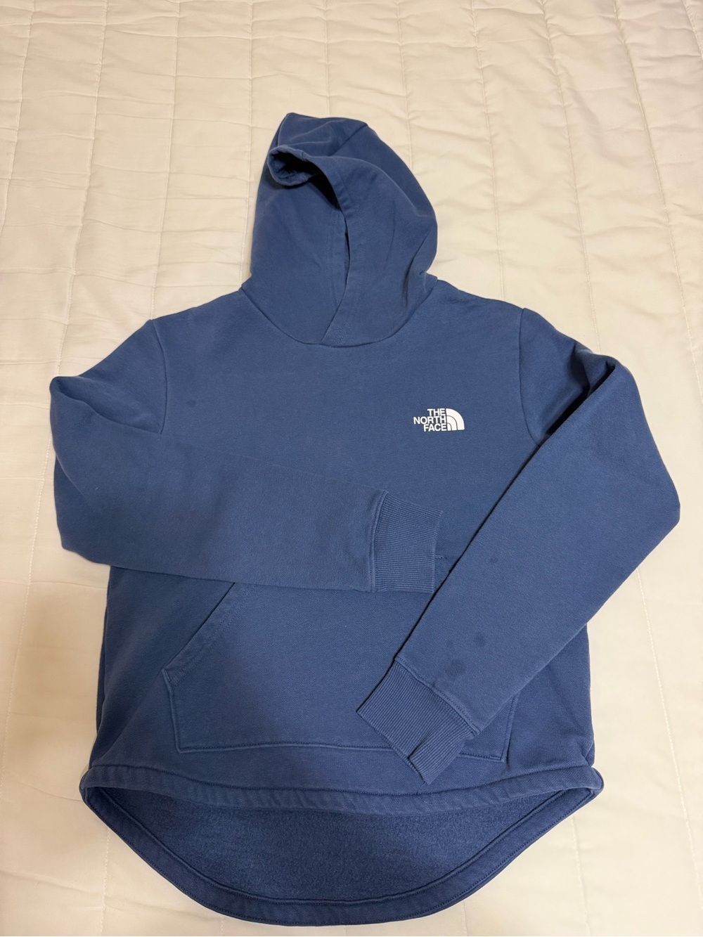 💥 KIDS The North Face Navy Hoodie Pullover (stains)